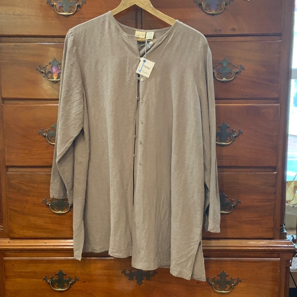 Elegant Women's Taupe Tunic
